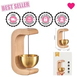 Elegant Wireless Vintage Door Chime With Brass Bell - Apricot Wooden Design. Fixed Price $15.99.