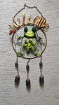 Hanging Welcome Wind Chime-- Frog Catching Butterfly. Fixed Price $5.00.