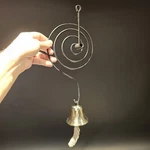 13" Antique Vintage Style Spiral Brass Shopkeepers Store Doorbell. Fixed Price $30.00.