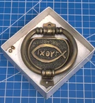 N.o.s. Ichthys Symbol Jesus Brass Door Knocker Cheerful Hearts C.p.h. 42674. Fixed Price $20.00.