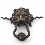 Antique Vintage Style Cast Iron Lion Head Shape Door Knocker Home Entrance Decor. Fixed Price $34.99.
