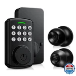 Wifi Keyless Entry Door Lock With Handle Set, Front Knob. Fixed Price $69.29.