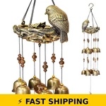 Askhald Bird Nest Wind Chimes - Bronze Outdoor Decoration. Fixed Price $45.99.
