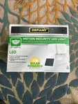 Defiant Motion Security Led Light 180 Degrees Detection Solar Powered. Fixed Price $35.00.