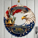 Custom American Eagle Wood Wreath Usa 250TH 1776 2026 Patriotic Door Sign. Fixed Price $40.94.