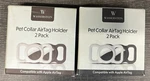Lot Of Wasserstein Pet Collar Airtag Holder - Packs (2 Black, White). Fixed Price $5.00.