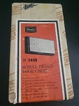 Mid Century Sears Door Chime Scroll Cover White And Gold In Box Sealed. Fixed Price $45.00.