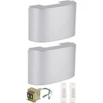 Craftmade CK2002-BN Designer Brushed Satin Nickel Chime Kit, White Buttons. Fixed Price $40.32.