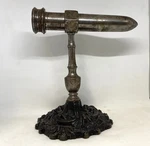 Rare Antique 19TH Century Victorian Goffering Steel W/ Cast Iron Base 10 Tall. Fixed Price $175.00.