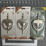New 3-PACK Lot National HARDWARE/STANLEYN336-220 V1914 Door Knocker Satin Nickel. Fixed Price $24.74.