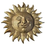 Michael Healy Brass Sunface Door Knocker. Fixed Price $75.00.