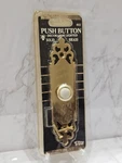 New 1986 Solid Brass Doorbell Gold Tone Lighted Trine Chime Buzzer Vtg Button. Fixed Price $12.00.