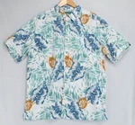 Fab Tropical Pick Hawaiian Style Men 100% Cotton Shirt Collared Button Up. Fixed Price $15.00.