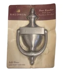 Baldwin Satin Silver Tone Nickel Door Knocker Solid Brass New. Fixed Price $19.99.