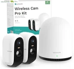 Indoor Outdoor Security Wireless 2K, Homebase + Cameras, No Monthly Fee. Fixed Price $362.18.