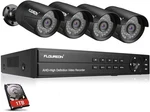 Floureon Wired 8CH 1TB 5IN1 Hybrid Dvr 1080P Outdoor Security Camera System Kit. Fixed Price $228.95.