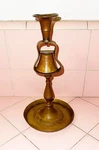 Antique Baldwin Brass Tavern Bell Candle Holder 1800S 9.5" Call Waiter Drinking. Fixed Price $145.00.