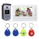 Video Phone Doorbell 700TVL Camera 7" Color Monitor Rfid Keyfobs Unlocking. Fixed Price $185.30.