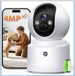 Yespano 4MP Tilt Indoor Security Camera Wifi Battery White Ships From Usa. Fixed Price $29.99.