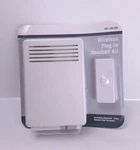 75 Db Wireless Plug-in Door Bell Kit With 1-PUSH Button, White. Fixed Price $22.95.