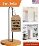 Paper Towel Holder Countertop Standing Roll With Non-slip Bamb.... Fixed Price $19.10.