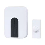 Hampton Bay Wireless Battery Operated Doorbell Kit W/ Push Button White 3 Songs. Fixed Price $16.99.