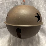 Vintage Metal Steel Christmas Jingle Bell Large Rustic Ornament 10. Fixed Price $13.50.