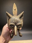 Vintage Style Antique Brass Cast Iron Fox Head Door Knocker. Fixed Price $40.50.