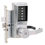 Kaba Simplex RR8146S-26-41 Lever Mechanical Pushbutton Lock, Key Bypass, Mortise. Fixed Price $581.39.