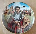 Chief Joseph - Man Of Peace Plate Paul Calle 8" #R8128 Coa. Fixed Price $10.00.