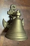 Vintage Brass Nautical Anchor Door Knocker With Bell Made Taiwan. Fixed Price $12.99.