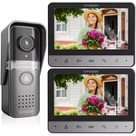 Tmezon Wired Video Doorbell Phone Security Intercom Sytem 2X7" Lcd Monitor. Fixed Price $138.99.