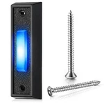 Saillong Lighted Doorbell Button, Wall Mounted Garage Small, Black. Fixed Price $10.86.