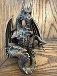 Design Toscano Dragon With Orb Wall Sculpture 10X6X3. Fixed Price $59.99.