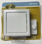 Hampton Bay Wireless Door Bell White Finish 1003 008 639. Fixed Price $12.80.