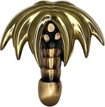 Michael Healy Handcrafted Doorbell Ringer Polished Brass & Bronze Palm Tree. Fixed Price $49.99.