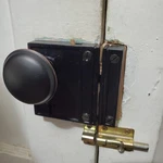 A29 Heavy Duty Cast Iron Horizontal Rim Lock Black Powder-coated Finish. Fixed Price $57.06.