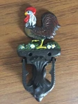 Rooster Cast Iron Door Knocker Chicken Farmer American Metal Kitchen Decor. Fixed Price $19.69.