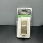 Defiant Wireless Battery Operated Doorbell Push Button Brushed Nickle 1008504780. Fixed Price $13.60.