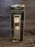 New 1986 Solid Brass Door Bell Gold Tone Lighted Trine Chime Buzzer Vintage. Fixed Price $16.95.