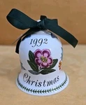 Portmeirion Botanic Garden 1992 Collector Bell 2.5" Christmas Ornament. Fixed Price $11.00.