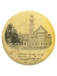 Antique C. 1900 Baldwin Pianos Advertising Sacred Heart Academy Pinback Button. Fixed Price $34.99.