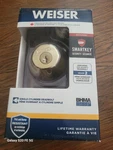 Weiser GD9471 Deadbolt - Featuring Smartkey. Fixed Price $29.00.