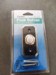 R6196L Carlon Push Button Doorbell Gold Tone Trim Black Finish New Sealed. Fixed Price $12.00.