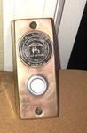 Trine MH-8A Gold Medallion Award Electric Push Button Bronze Doorbell Vtg. 50S. Fixed Price $21.99.