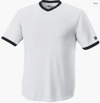 New! Wilson S303 V-neck Baseball Uniform Tech Tee Shirt Jersey White, 2XL Xxl. Fixed Price $19.99.
