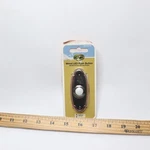 Hampton Bay Wired Led Lighted Door Bell Push Button Mediterranean Bronze Metal. Fixed Price $9.59.