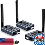 Lielyhod Wireless Hdmi Transmitter & 2 Receivers W/ Led Screen, 1080P, 165FT. Fixed Price $291.58.