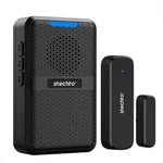 Stechro Wireless Door Chime, 600FT Range 5 1 Receiver + Sensor, Black. Fixed Price $31.03.
