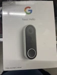 Google Nest Hello Smart Video Doorbell Wired (NC5100US) Brand New In Sealed Box. Fixed Price $86.56.